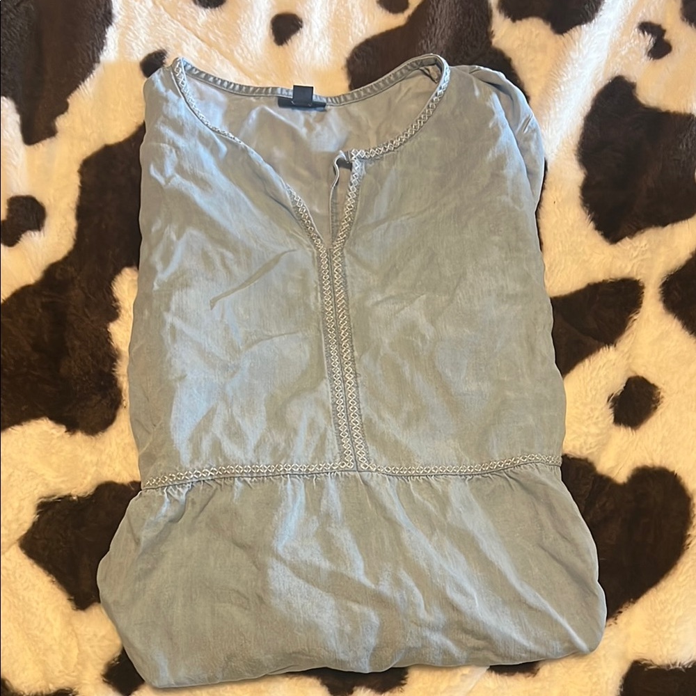 J. Jill Light Blue Mini Dress/Shirt